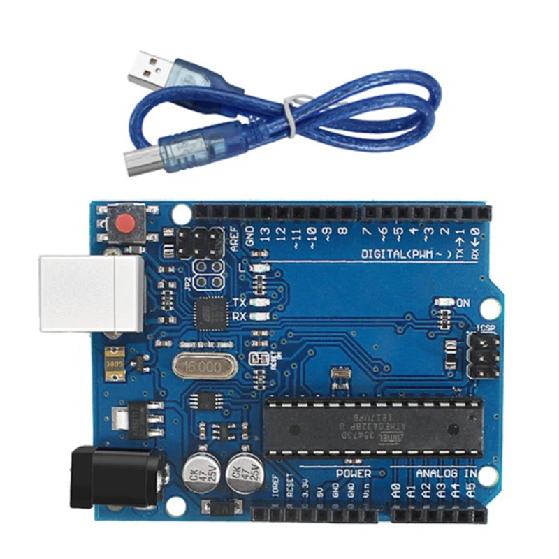

HOT-For Arduino UNO Development Board R3 Development Board Atmega328p Microcontroller Development Board With USB Cable