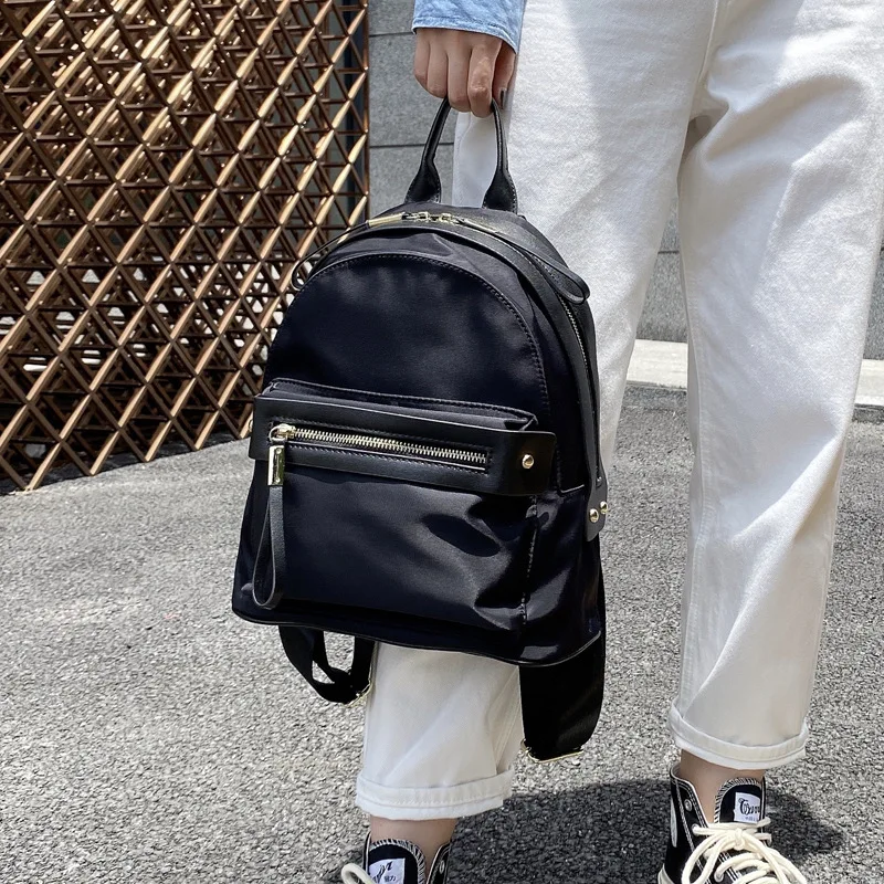2022 Oxford Cloth with Cowhide Waterproof Nylon Practical Lightweight Backpack Travel Bag Women's Bag
2022 Oxford Cloth with Cowhide Waterproof Nylon Practical Lightweight Backpack Travel Bag Women's Bag