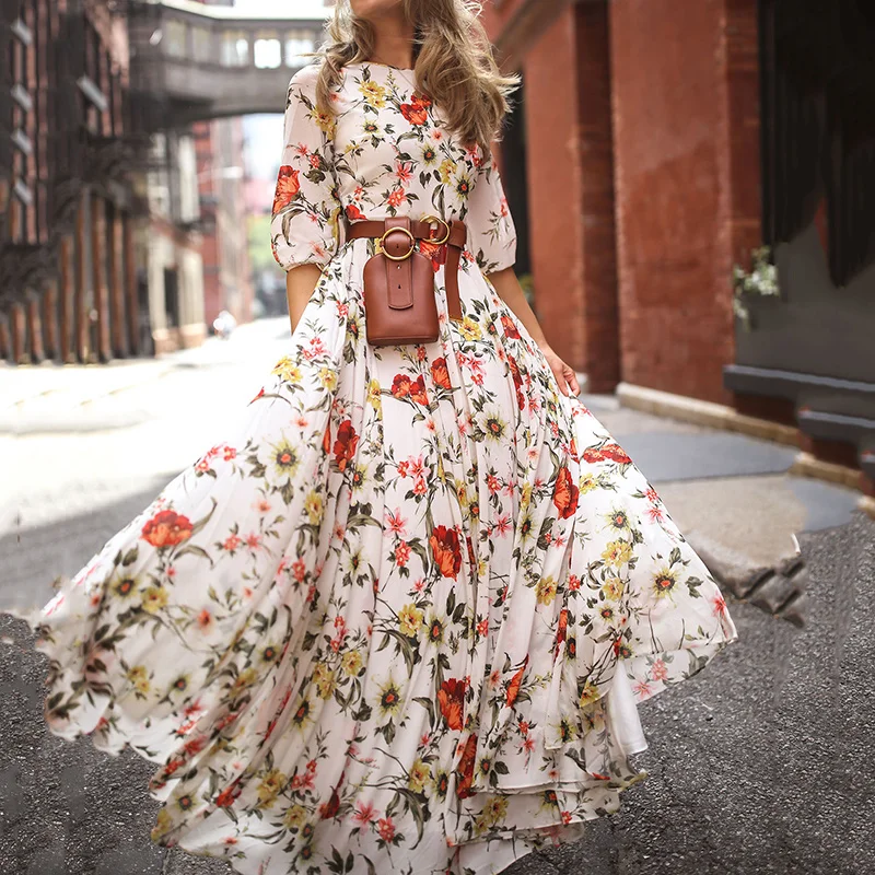 Summer 2022 Y2K Maxi Dress Women Plus Size Vintage Floral Print Boho Sundress Casual Party Vestido Femme Chiffon Elegant Dresses
Summer 2022 Y2K Maxi Dress Women Plus Size Vintage Floral Print Boho Sundress Casual Party Vestido Femme Chiffon Elegant Dresses