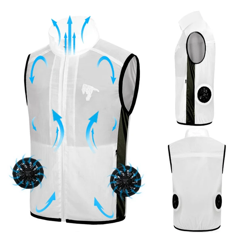 Sun-Protective Summer Men Women Tactical Hunting Fishing Vest Waterproof Cooling Fan Hiking Vest Outdoor Air Conditioning Cloth
Sun-Protective Summer Men Women Tactical Hunting Fishing Vest Waterproof Cooling Fan Hiking Vest Outdoor Air Conditioning Cloth