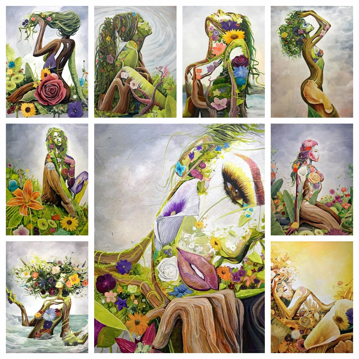 Abstract Art 5D Full Diamond Painting Plant Girl Diy Diamond Embroidery Set Figure Handpainted Art Cross Stitch Kit Home Decor
Abstract Art 5D Full Diamond Painting Plant Girl Diy Diamond Embroidery Set Figure Handpainted Art Cross Stitch Kit Home Decor