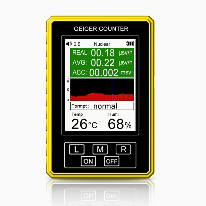 

XR3 Pro Digital Nuclear Radiation Detector Geiger Counter Semi-Functional Dosimeter EMF Meter Βγ X-Ray Beta Gamma Tester