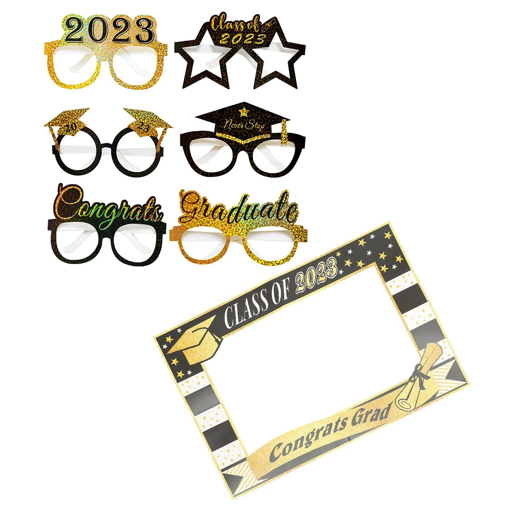 Paper Selfie Props Graduation Party Eyeglasses Photo Frames Congrats Supplies Booth
Paper Selfie Props Graduation Party Eyeglasses Photo Frames Congrats Supplies Booth