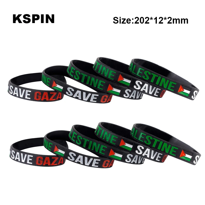 Palestine Flag Silicone Rubber Bracelets Sports Wrist Band Bangle for Women Men
Palestine Flag Silicone Rubber Bracelets Sports Wrist Band Bangle for Women Men