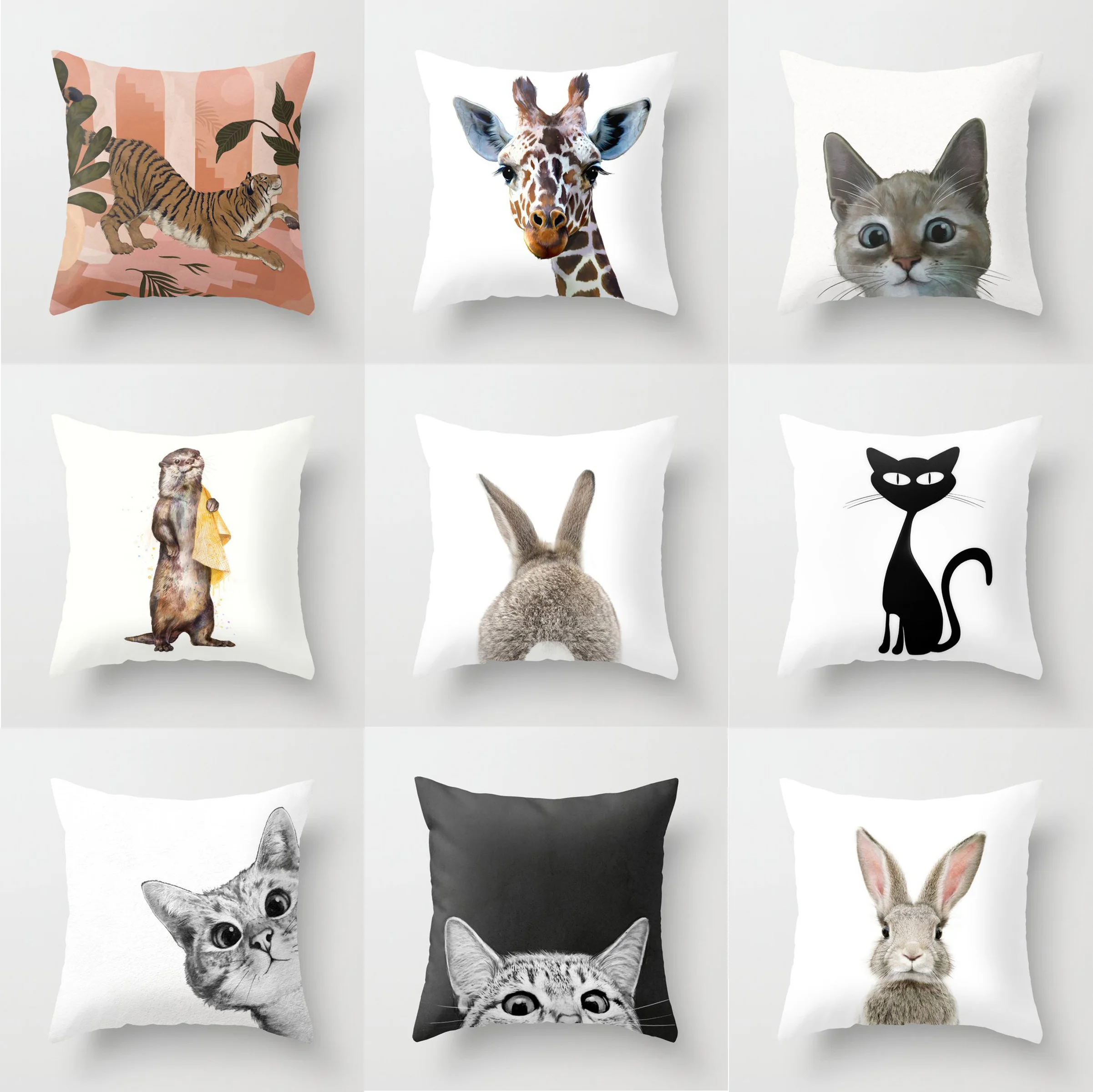 45x45cm Cute Animal Head Print Polyester Throw Pillow Cover Sofa Throw Pillow Decorative Pillow Cover Cushion Decorative
45x45cm Cute Animal Head Print Polyester Throw Pillow Cover Sofa Throw Pillow Decorative Pillow Cover Cushion Decorative