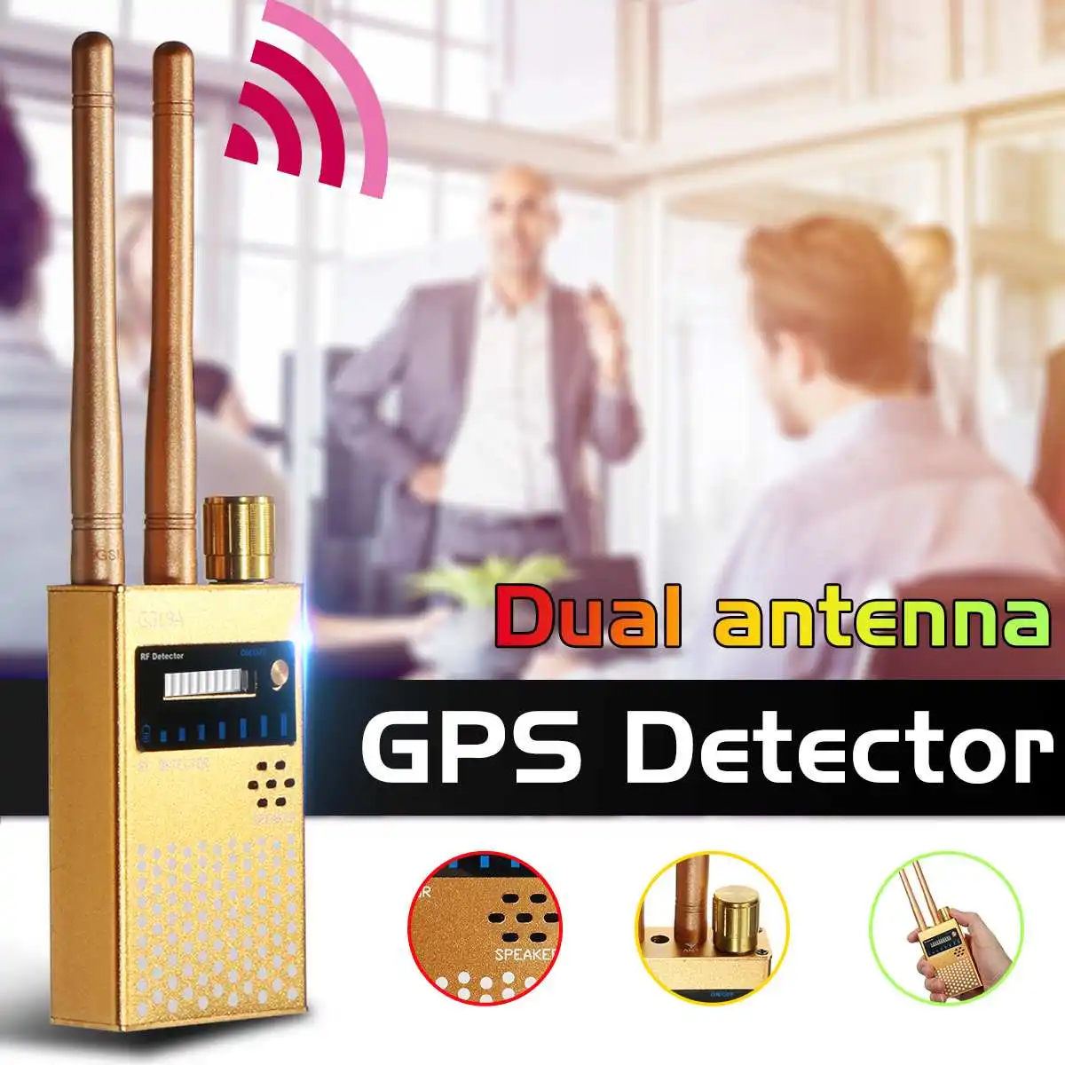 RF Signal Detector Wireless Audio Bug GPS GSM Signal Device Finder Anti-Spy Gadgets Scanner Hotel Hidden Camera Detector espia
RF Signal Detector Wireless Audio Bug GPS GSM Signal Device Finder Anti-Spy Gadgets Scanner Hotel Hidden Camera Detector espia