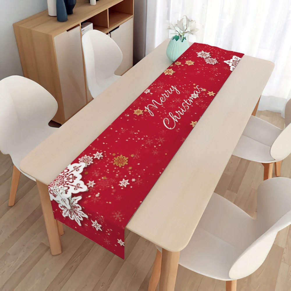 Christmas Decoration Snowman Snowflake Dining Table Runner Washable Table Runner for Dining Table Wedding Country Decor
Christmas Decoration Snowman Snowflake Dining Table Runner Washable Table Runner for Dining Table Wedding Country Decor
