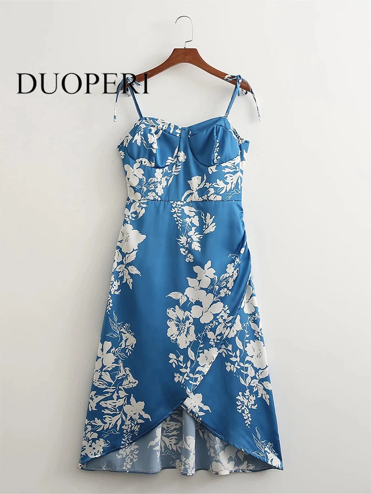 DUOPERI Women Fashion Printed Bustier Midi Dress Vintage Irregularity Female Chic Dresses Outfits Mujer
DUOPERI Women Fashion Printed Bustier Midi Dress Vintage Irregularity Female Chic Dresses Outfits Mujer