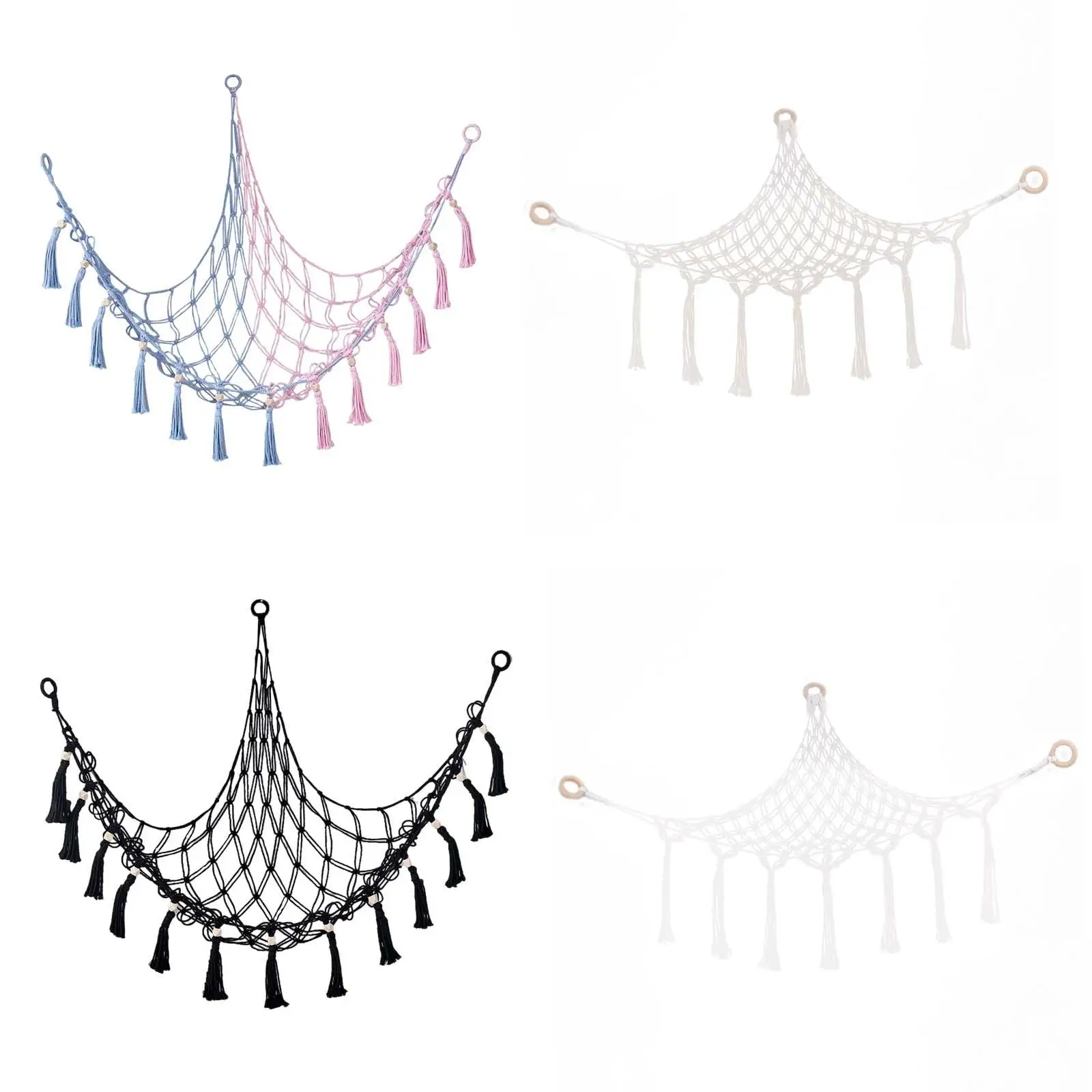 Stuffed Animal Hammock Hanging Hand Woven with Tassel Toy Hammock Plush Toy Net for Stuffed Animals Nursery Play Room Ornaments
Stuffed Animal Hammock Hanging Hand Woven with Tassel Toy Hammock Plush Toy Net for Stuffed Animals Nursery Play Room Ornaments