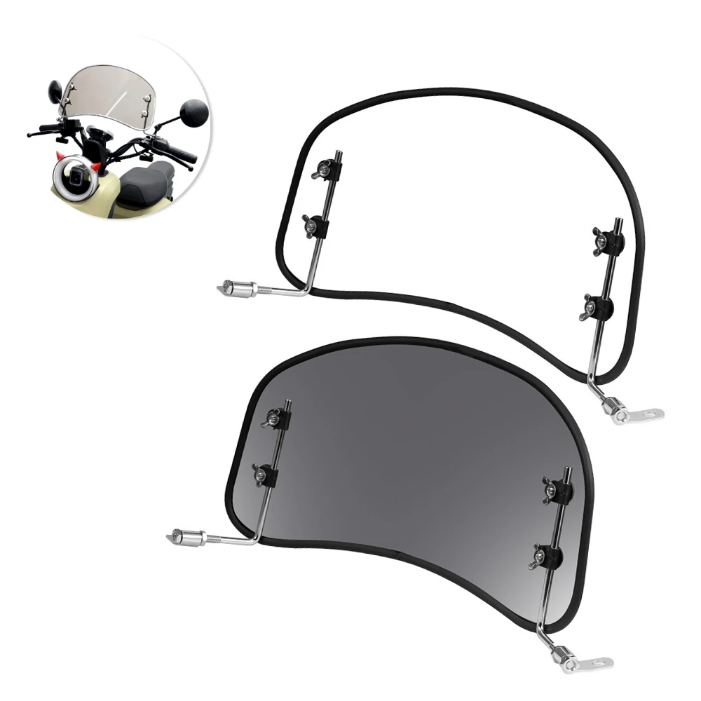 9.5" Smoke Clear ABS Windshield Windscreen Wind Deflector Universal For Harley Scooter Electric Motorcycle Ebike Bicycle Bikes
9.5" Smoke Clear ABS Windshield Windscreen Wind Deflector Universal For Harley Scooter Electric Motorcycle Ebike Bicycle Bikes