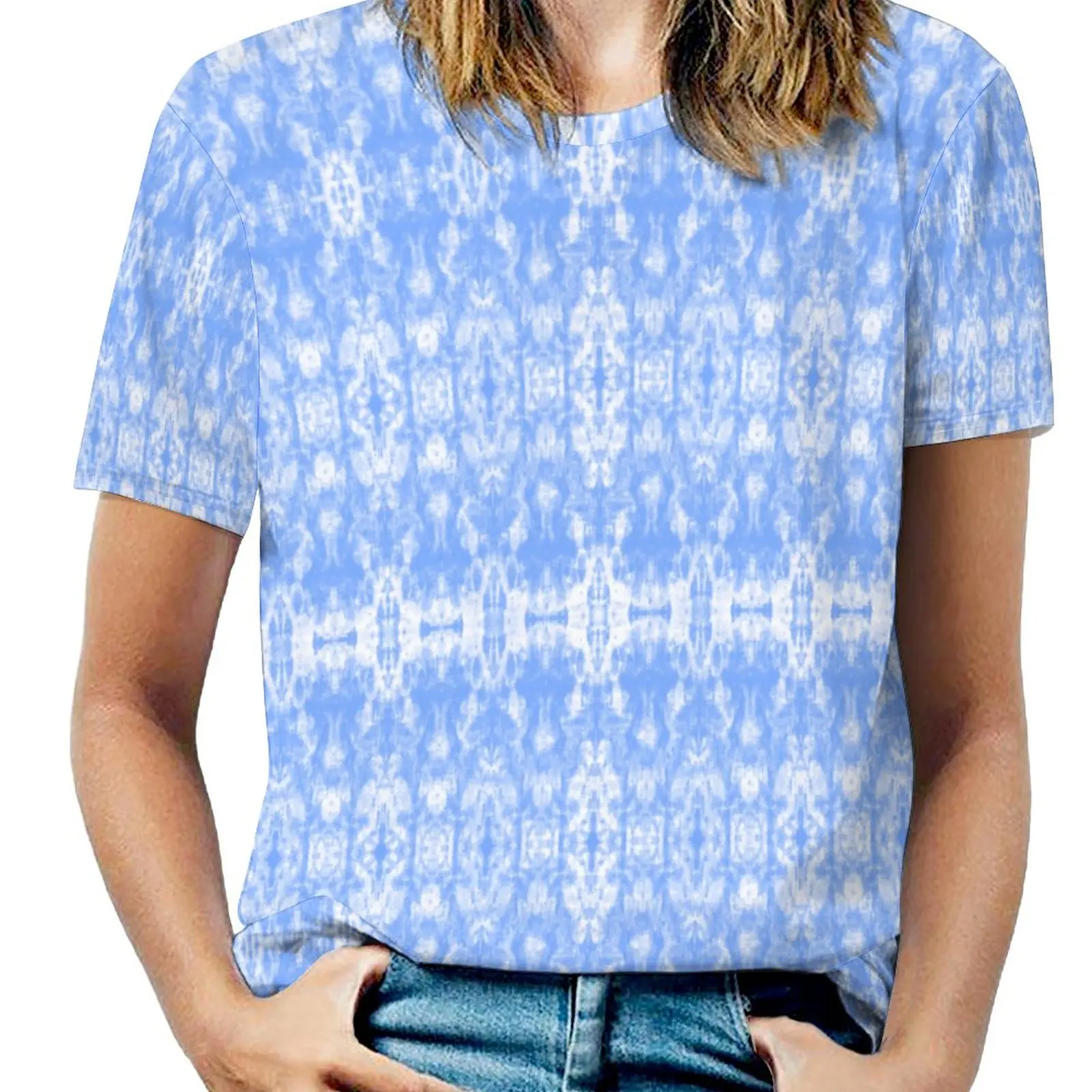Shibori in Light Blue Tie-Dye Mood T-shirt Round Neck T-shirts Hipster Fitness Motion Sarcastic USA Size
Shibori in Light Blue Tie-Dye Mood T-shirt Round Neck T-shirts Hipster Fitness Motion Sarcastic USA Size