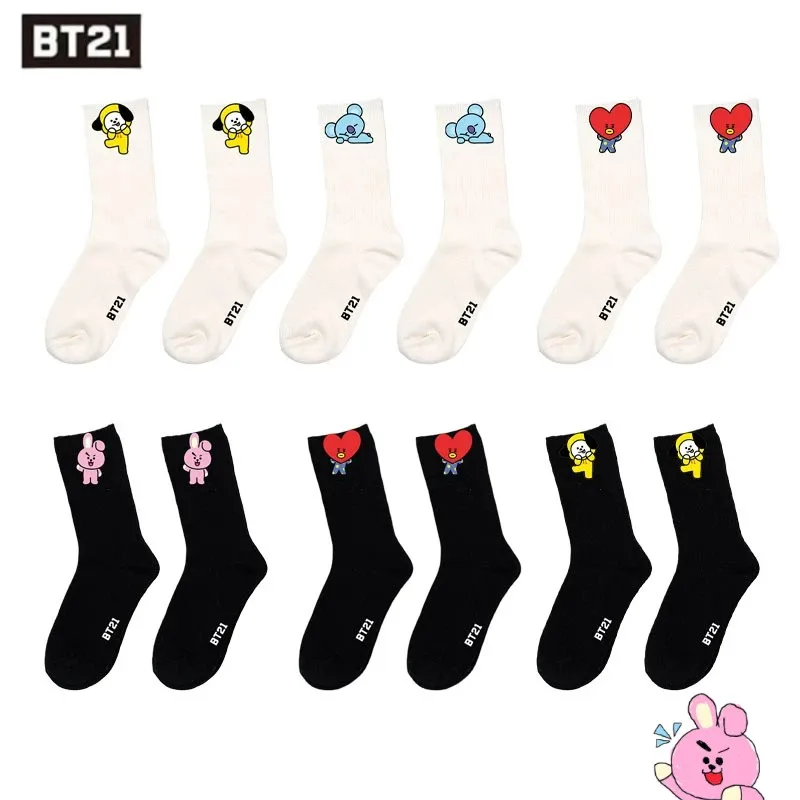 Мультяшные хлопковые носки для малышей Line Friends Bt21, женские Аниме периферийные длинные носки, студенческие Дышащие носки с принтом, детский подарок
Мультяшные хлопковые носки для малышей Line Friends Bt21, женские Аниме периферийные длинные носки, студенческие Дышащие носки с принтом, детский подарок