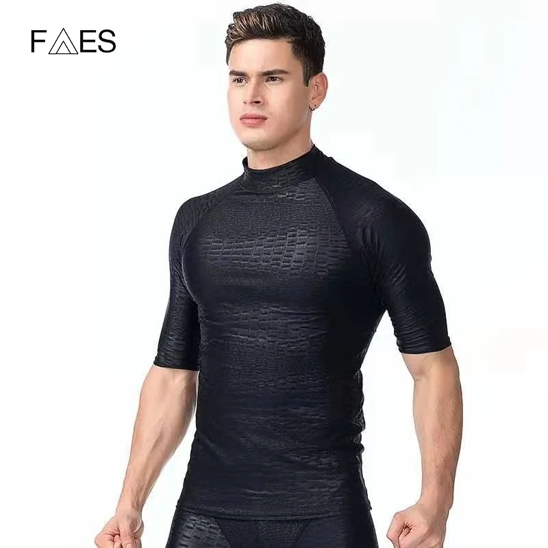 New Plus Size Surfing UV Protection Swimwear Rash Guard Man Short Sleeve Swimming Tops Men Beach Sun Basic Skins Tees Black
New Plus Size Surfing UV Protection Swimwear Rash Guard Man Short Sleeve Swimming Tops Men Beach Sun Basic Skins Tees Black