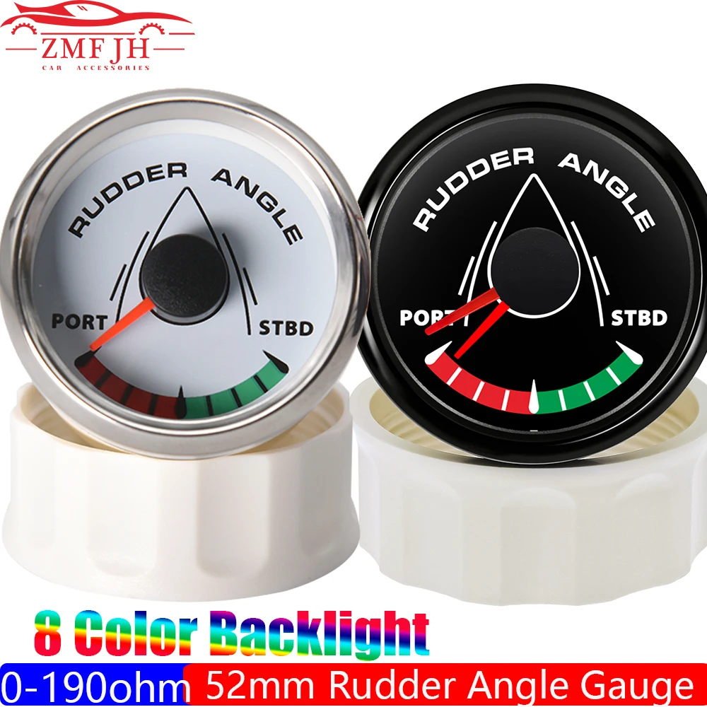 2" 52mm Gauge Rudder Angle Indicator with 8 Color Light PORT~STBD Rudder Angle Meter Mating Sensor 0-190 Ohm for Marine 9-32V
2" 52mm Gauge Rudder Angle Indicator with 8 Color Light PORT~STBD Rudder Angle Meter Mating Sensor 0-190 Ohm for Marine 9-32V