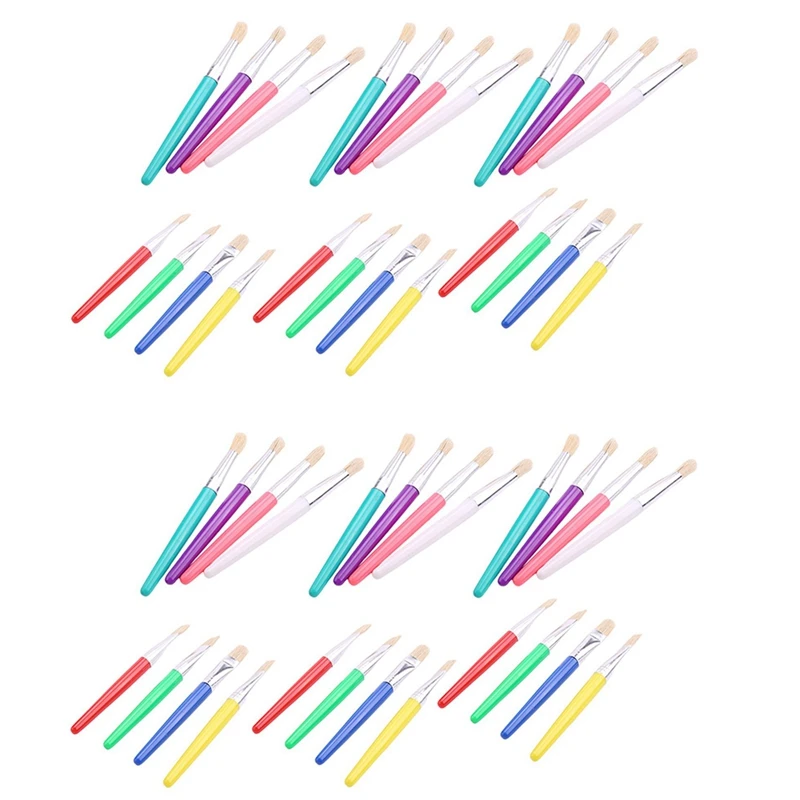 PPYY-Toddler Paint Brushes 48 Pack, Hog Bristle Round And Flat Preschool Paint Brushes For Washable Paint Acrylic Paint
PPYY-Toddler Paint Brushes 48 Pack, Hog Bristle Round And Flat Preschool Paint Brushes For Washable Paint Acrylic Paint