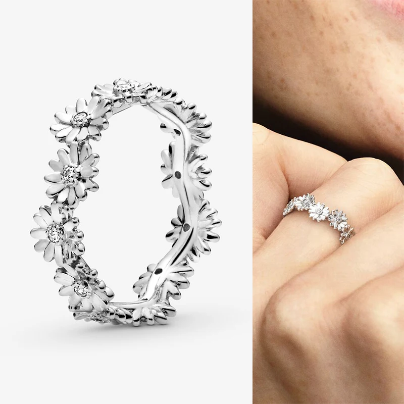 2020 New 925 Sterling Silver Pan Ring Shiny Daisy Crown Ring For Women Wedding Party Gift Fashion Jewelry
2020 New 925 Sterling Silver Pan Ring Shiny Daisy Crown Ring For Women Wedding Party Gift Fashion Jewelry