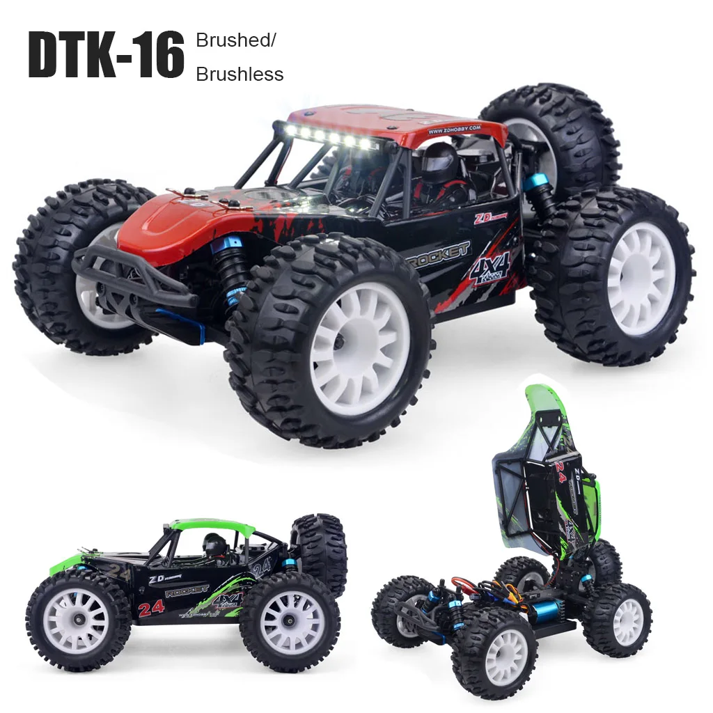 

ZD Racing DTK-16 RC Car 1/16 Brushless/Brushed 4WD Off-Road Truck RTR Desert Remote Control Racing Car Buggy Rc Cars for Adults