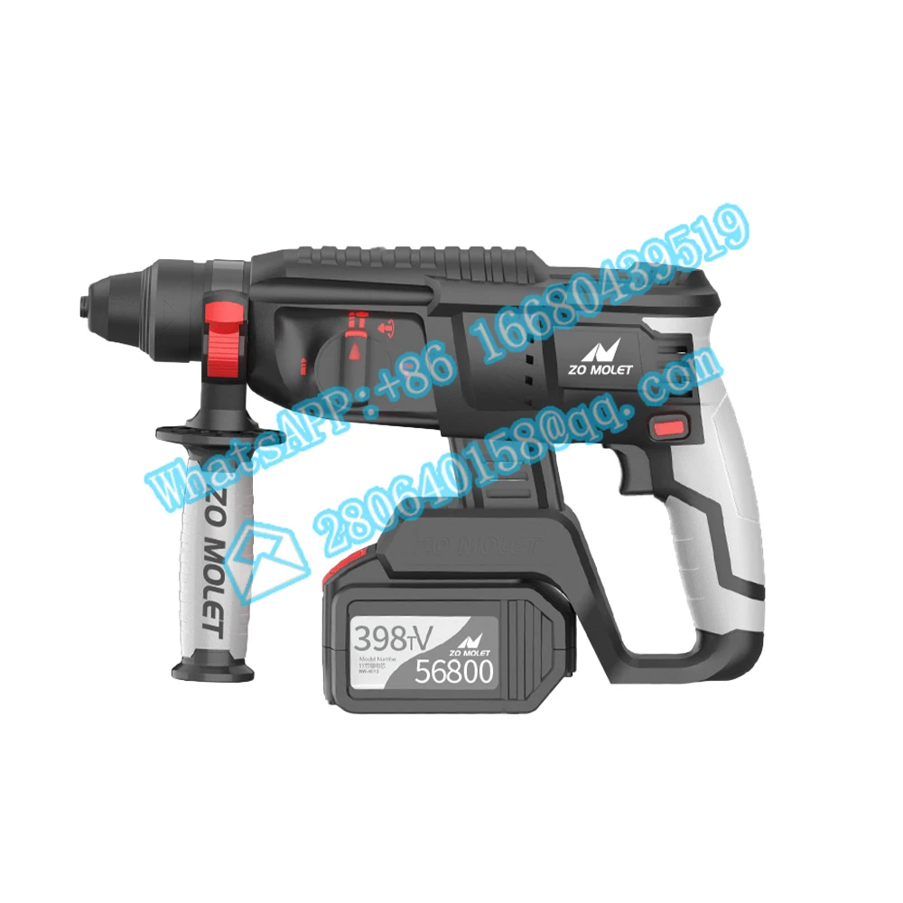 398TV Lithium Battery Jack Hammer Drill 26MM Rotary Hammer Drill Steel Wood Concrete Demolition Breaker Power Impact Drills
398TV Lithium Battery Jack Hammer Drill 26MM Rotary Hammer Drill Steel Wood Concrete Demolition Breaker Power Impact Drills