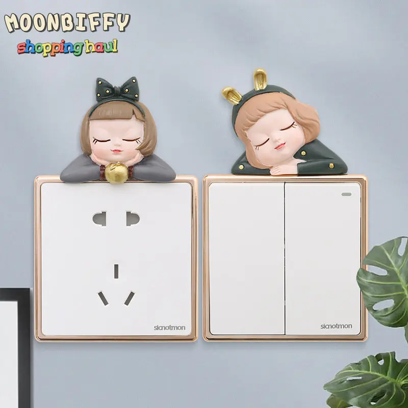 Lovely Girl Statue Switch Sticker Home Decoration Aaccessories Aesthetic Waterproof Stickers Light Switch Cover Room Wall Decor
Lovely Girl Statue Switch Sticker Home Decoration Aaccessories Aesthetic Waterproof Stickers Light Switch Cover Room Wall Decor