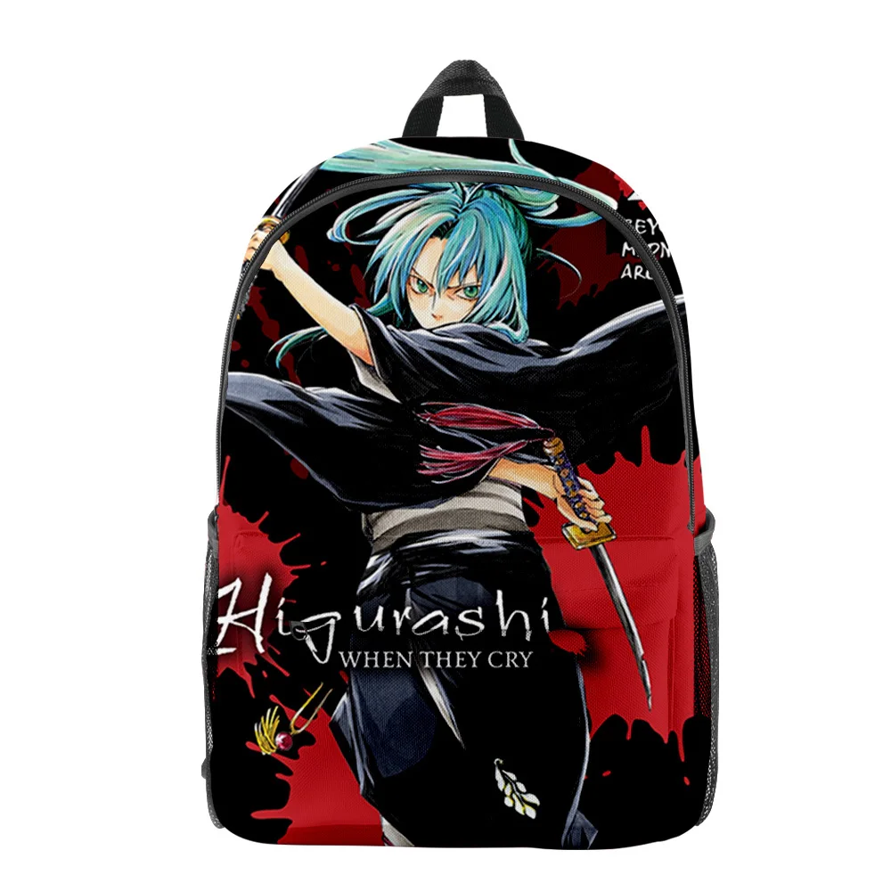 Harajuku Novelty When They Cry Higurashi Zip Pack Student Notebook Backpacks 3D Printed Oxford Waterproof Boys/Girls Travel Bags
Harajuku Novelty When They Cry Higurashi Zip Pack Student Notebook Backpacks 3D Printed Oxford Waterproof Boys/Girls Travel Bags