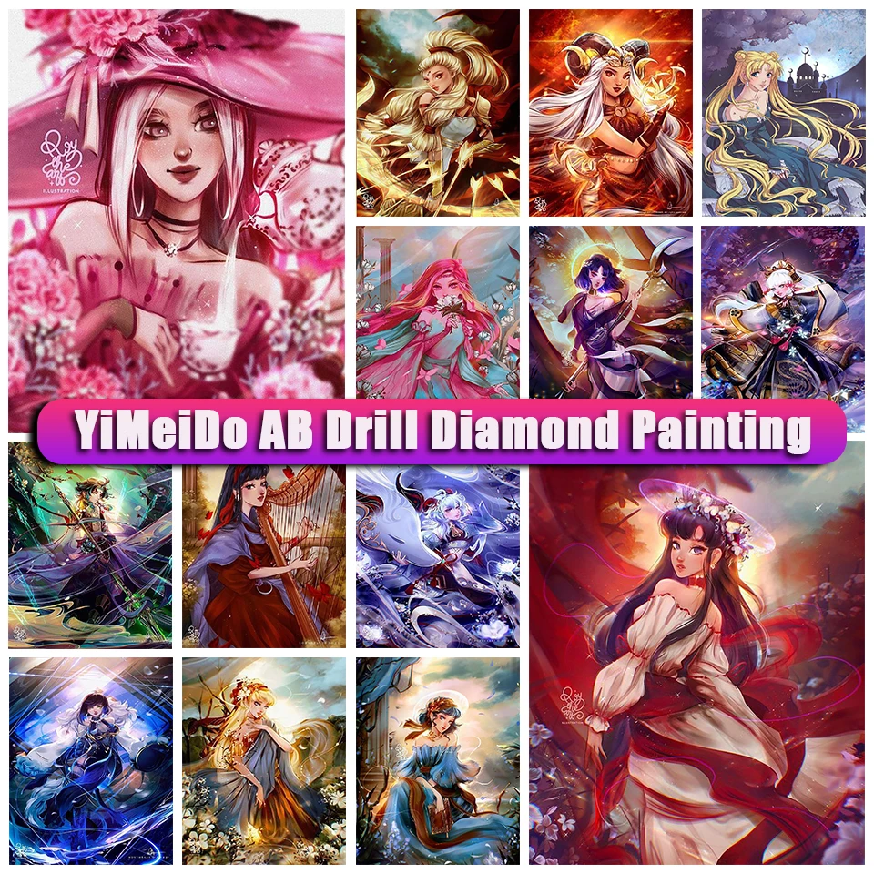 YiMeido AB Diamond Painting Girl Cartoon Diamond Embroidery Mosaic Anime Rhinestone Picture Diy Cross Stitch Kit Home Decoration
YiMeido AB Diamond Painting Girl Cartoon Diamond Embroidery Mosaic Anime Rhinestone Picture Diy Cross Stitch Kit Home Decoration