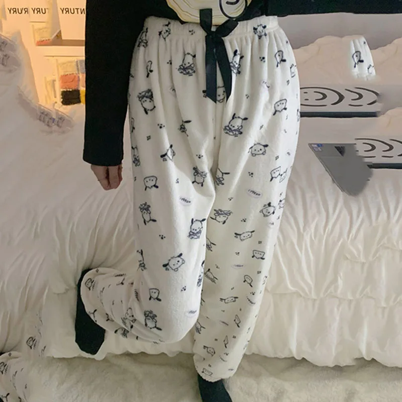 Kawaii Sanrio Pajama Pants Pochacco Cute Anime Figure Flannel Printed Soft Thickening Home Leisure Trousers Ins Funny Girl Gift
Kawaii Sanrio Pajama Pants Pochacco Cute Anime Figure Flannel Printed Soft Thickening Home Leisure Trousers Ins Funny Girl Gift
