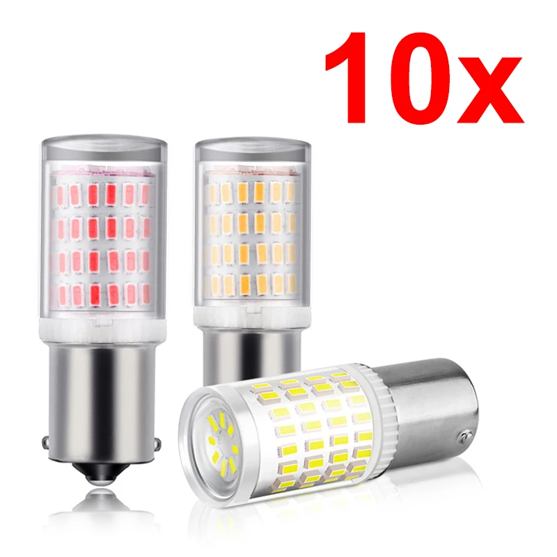 10x Car Signal Light 12V/24V 80SMD 3014 1156 BA15S/1157 BAY15D Reading Lamp High Brightness White Red Yellow Auto LED Lamp
10x Car Signal Light 12V/24V 80SMD 3014 1156 BA15S/1157 BAY15D Reading Lamp High Brightness White Red Yellow Auto LED Lamp