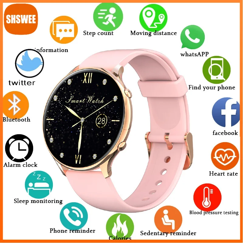 For Xiaomi Fashion Ladies Smart Watch Women Physiological Heart Rate Blood Pressure Monitor Sport Smartwatch Woman
For Xiaomi Fashion Ladies Smart Watch Women Physiological Heart Rate Blood Pressure Monitor Sport Smartwatch Woman
