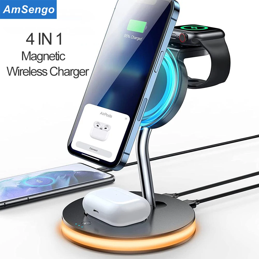 Магнитная Беспроводная зарядная станция для iPhone 13Pro 12 Max Mini, Быстрое беспроводное зарядное устройство для Apple Watch 7 6 5/Airpod Pro/2, зарядное устройс...
Магнитная Беспроводная зарядная станция для iPhone 13Pro 12 Max Mini, Быстрое беспроводное зарядное устройство для Apple Watch 7 6 5/Airpod Pro/2, зарядное устройс...