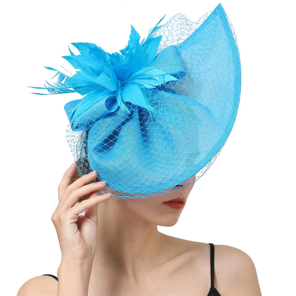 Imitation Sinamay Mesh Fascinator Hat Women Wedding Veils Headwear Net Hair Accessories Blue Red Headpiece Hair Clip Headband
Imitation Sinamay Mesh Fascinator Hat Women Wedding Veils Headwear Net Hair Accessories Blue Red Headpiece Hair Clip Headband