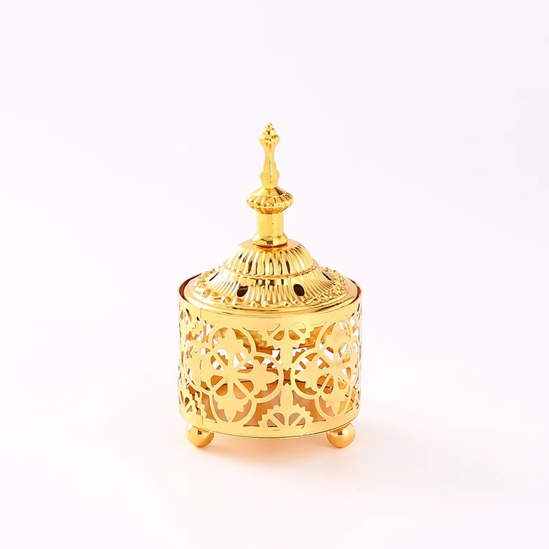 Muslim Hollow Arab Style Aromatherapy Furnace Golden Home Decor Incense Burners Tower Metal Incense Burner Censer Holder 
Muslim Hollow Arab Style Aromatherapy Furnace Golden Home Decor Incense Burners Tower Metal Incense Burner Censer Holder