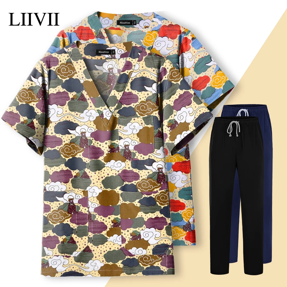 V Neck Scrubs Tops Cartoon Nurse Medical Uniforms Print Medicoal Uniforms Pet Store Vet Workwear Beauty Spa Blouse Doctor Shirts
V Neck Scrubs Tops Cartoon Nurse Medical Uniforms Print Medicoal Uniforms Pet Store Vet Workwear Beauty Spa Blouse Doctor Shirts