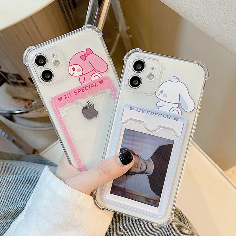 For iPhone 13 11 12 Pro Max 7 8Plus Cute Cartoon Rabbit Dog Clear Cover For iPhone X XR XS Max Shockproof Card holder Phone Case
For iPhone 13 11 12 Pro Max 7 8Plus Cute Cartoon Rabbit Dog Clear Cover For iPhone X XR XS Max Shockproof Card holder Phone Case