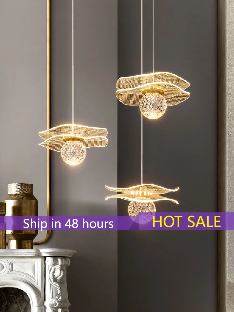 Creative Copper Modern LED Pendant Light Acrylic Bedroom Bedside Lotus Leaf Light Guide Hanging Lamp Dining Room Bar Art Fixture
Creative Copper Modern LED Pendant Light Acrylic Bedroom Bedside Lotus Leaf Light Guide Hanging Lamp Dining Room Bar Art Fixture