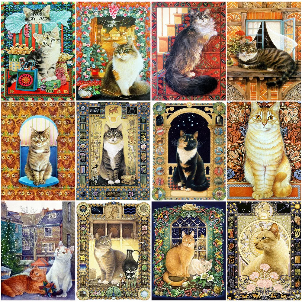 Full Round Diamond Painting Animal 5D Diy Diamond Mosaic Cat Embroidery Kit Wall Paintings
Full Round Diamond Painting Animal 5D Diy Diamond Mosaic Cat Embroidery Kit Wall Paintings