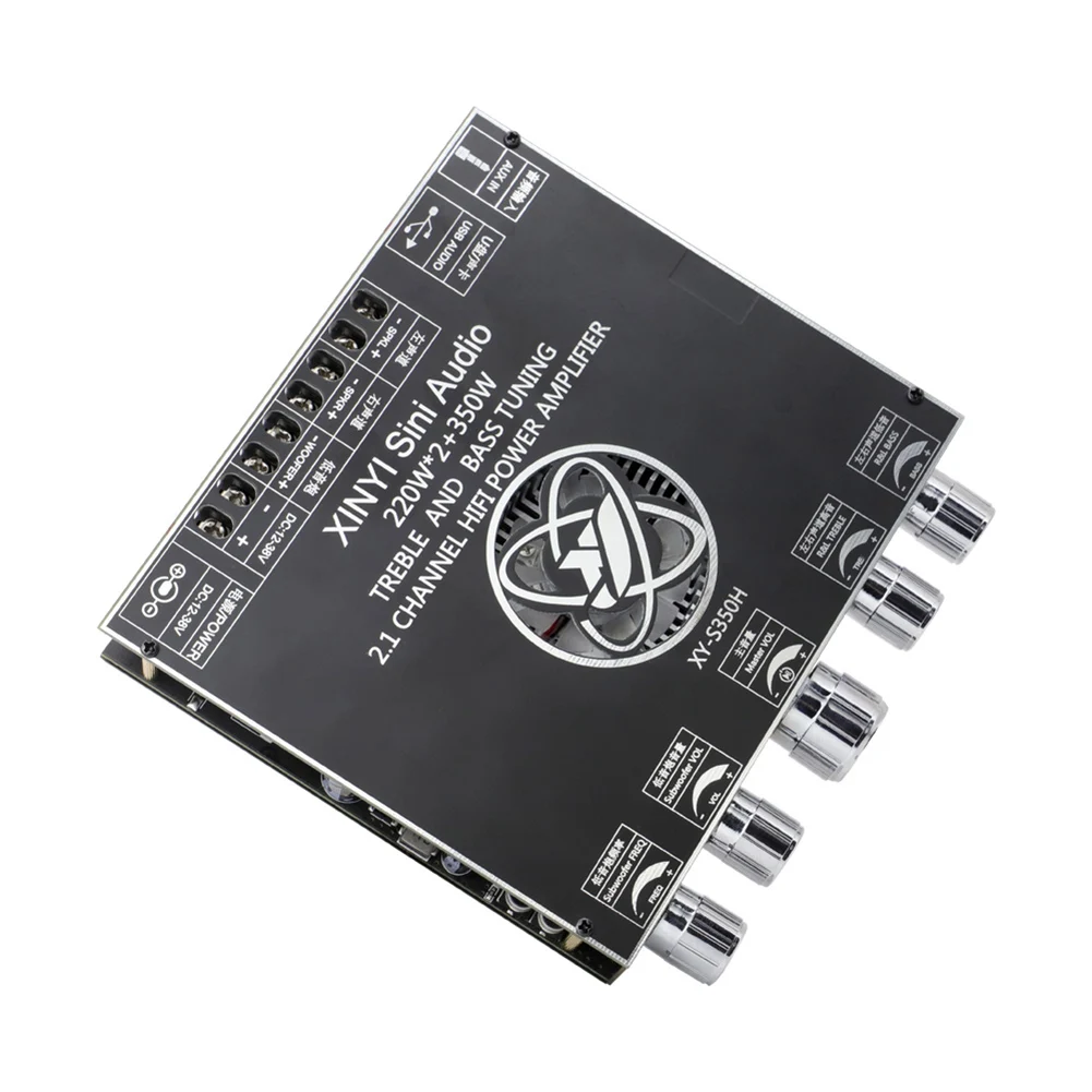 XY-S350H App Control 220Wx2+350W Amplifier Board TPA3251D2 2.1 Dual Channel Bluetooth-Compatible 5.1+AUX+USB Sound Card
XY-S350H App Control 220Wx2+350W Amplifier Board TPA3251D2 2.1 Dual Channel Bluetooth-Compatible 5.1+AUX+USB Sound Card