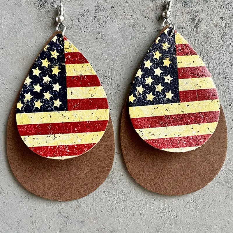 Vintage Leopard Print Earrings Western Denim Drops American Flag Pattern Earrings For Women Tribal Exaggerated American Earrings
Vintage Leopard Print Earrings Western Denim Drops American Flag Pattern Earrings For Women Tribal Exaggerated American Earrings