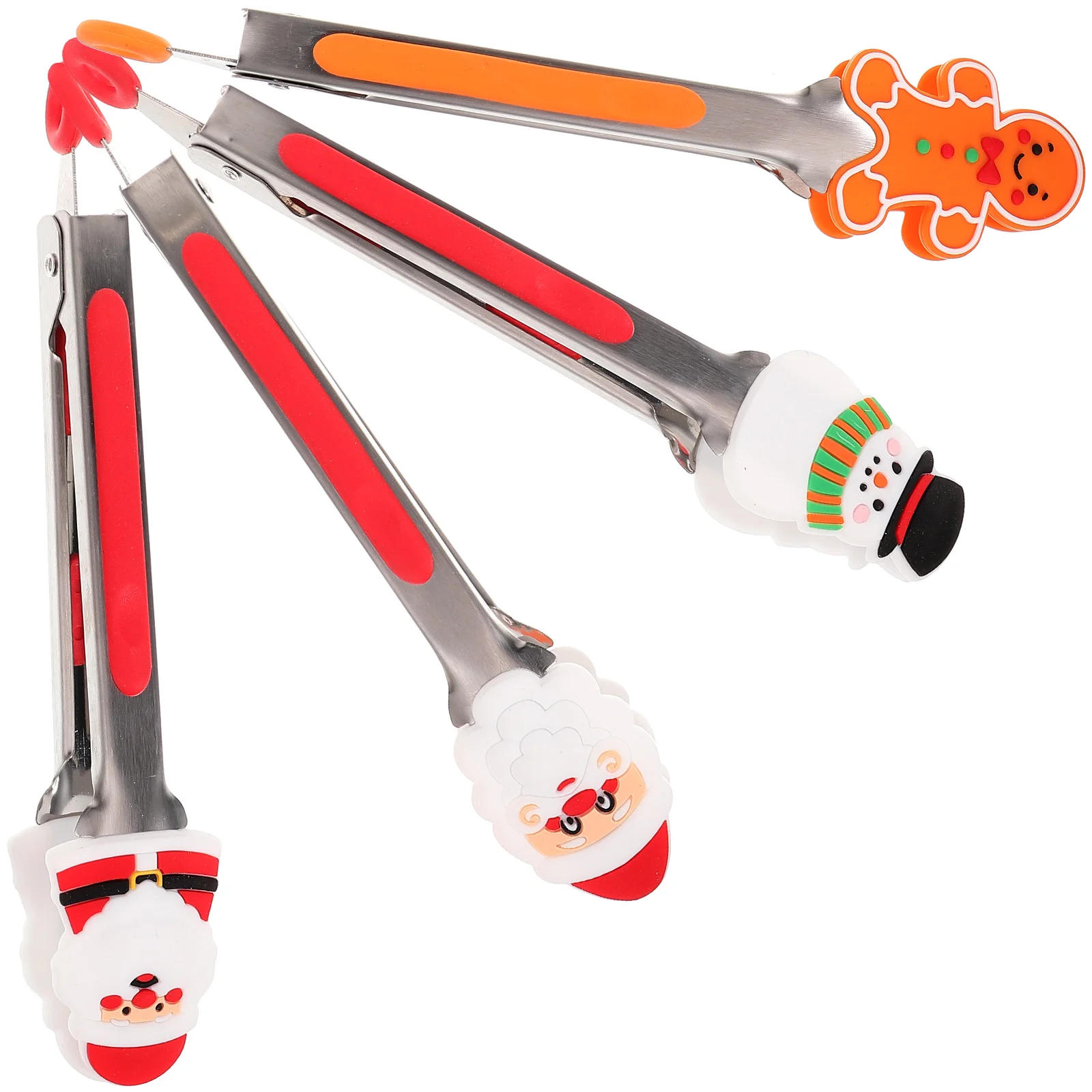 4Pcs Xmas Elements Stainless Steel Food Tong Portable Grilling Tong Barbecue Tongs (Random Style)
4Pcs Xmas Elements Stainless Steel Food Tong Portable Grilling Tong Barbecue Tongs (Random Style)