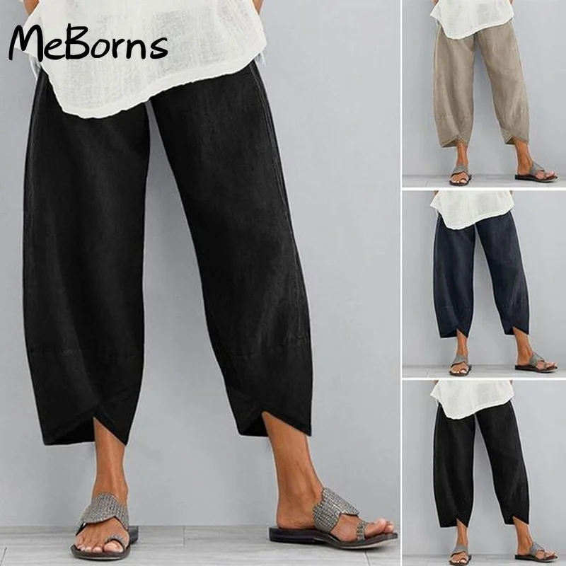 Casual Women Harem Pants Loose Solid Color Linen Cotton Wide Leg Pants Summer Pantalon Comfortable Female Trousers
Casual Women Harem Pants Loose Solid Color Linen Cotton Wide Leg Pants Summer Pantalon Comfortable Female Trousers