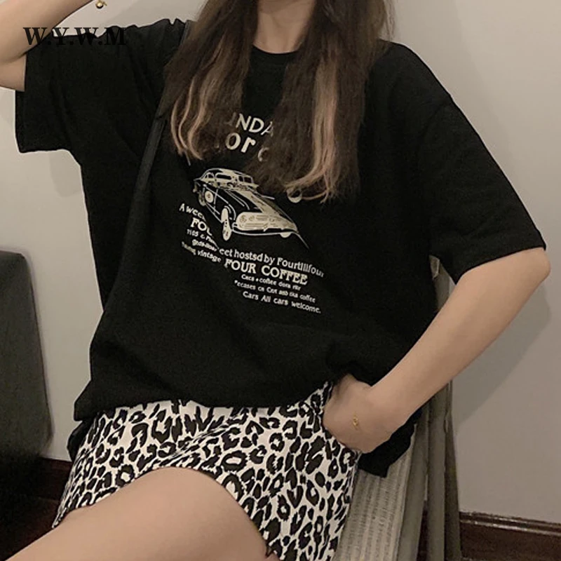 WYWM Summer Retro Tshirt Casual Letter Print Women Tees O-Neck Loose T-Shirts Female Short Sleeve Oversize Streetwear Tops 
WYWM Summer Retro Tshirt Casual Letter Print Women Tees O-Neck Loose T-Shirts Female Short Sleeve Oversize Streetwear Tops