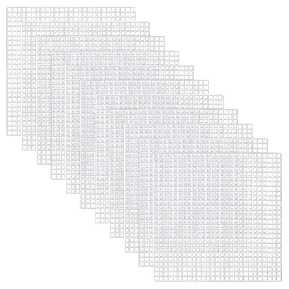 30 Pcs 8x8cm Square Mesh Plastic Canvas Sheets Cross Stitch Sewing Plastic Canvas Sheets for Embroidery Acrylic Yarn Crafting
30 Pcs 8x8cm Square Mesh Plastic Canvas Sheets Cross Stitch Sewing Plastic Canvas Sheets for Embroidery Acrylic Yarn Crafting