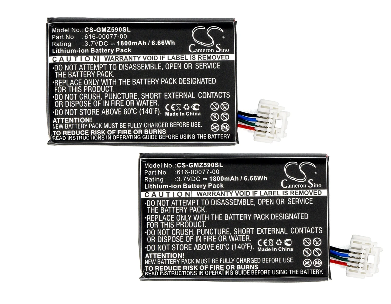 2 упаковки 1800 мА аккумулятор для Garmin Zumo 595LM 010-12110-003, 361-00077-00, 361-00077-10, 616-00077-00, 616-00077-10 
2 упаковки 1800 мА аккумулятор для Garmin Zumo 595LM 010-12110-003, 361-00077-00, 361-00077-10, 616-00077-00, 616-00077-10