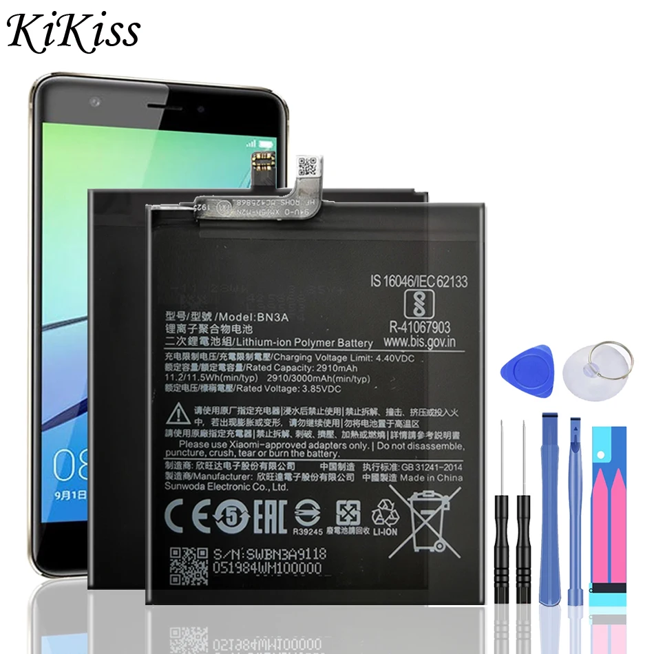 

Аккумулятор для Xiao Mi BN3A 3000 мАч для Xiaomi Redmi Go RedmiGo высококачественные сменные батареи для телефона