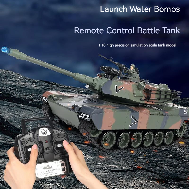 New Remote Control Tank 2.4g Us M1a2 Tank Car Toy 1/18 Rc Car Water Bomb Electric Charging Toys For Military Model Boys Kids Toy
New Remote Control Tank 2.4g Us M1a2 Tank Car Toy 1/18 Rc Car Water Bomb Electric Charging Toys For Military Model Boys Kids Toy