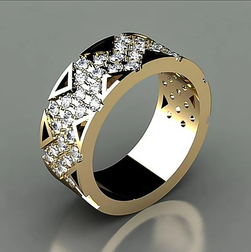 Mifeiya Trendy Gold Color Geometric Irregular Triangle Circle Finger Ring for Men Male Party Wedding Engagement Jewelry 
Mifeiya Trendy Gold Color Geometric Irregular Triangle Circle Finger Ring for Men Male Party Wedding Engagement Jewelry