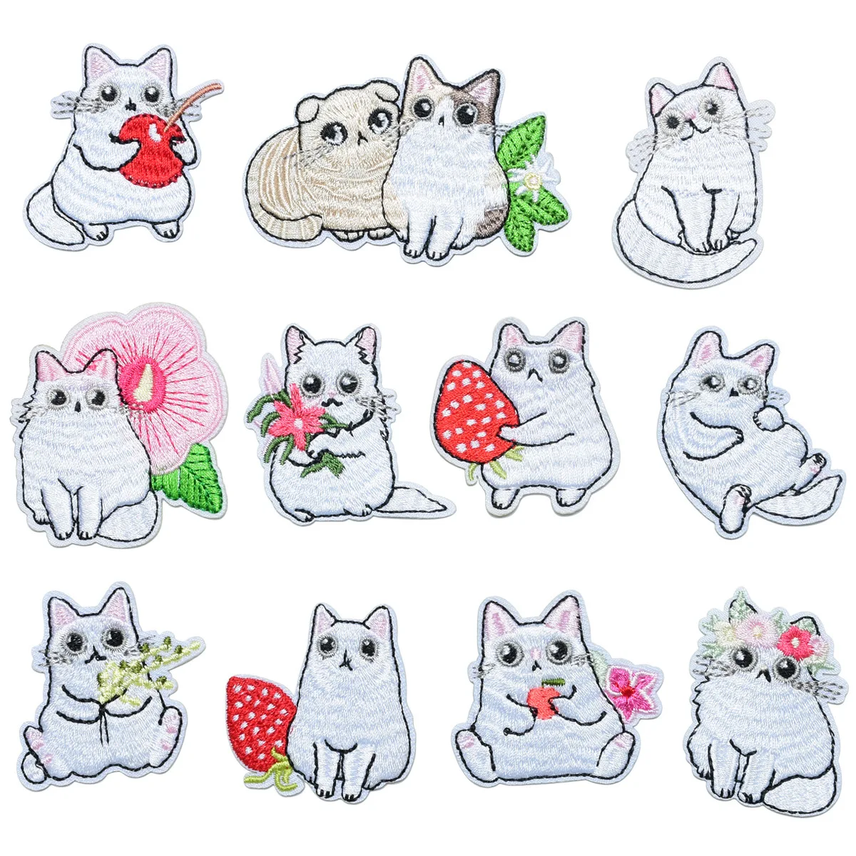 11Pcs/lot Cartoon cute face cat Ironing Embroidered Patch For on child Clothes Hat Jeans DIY Sticker Sew Backpack Applique
11Pcs/lot Cartoon cute face cat Ironing Embroidered Patch For on child Clothes Hat Jeans DIY Sticker Sew Backpack Applique