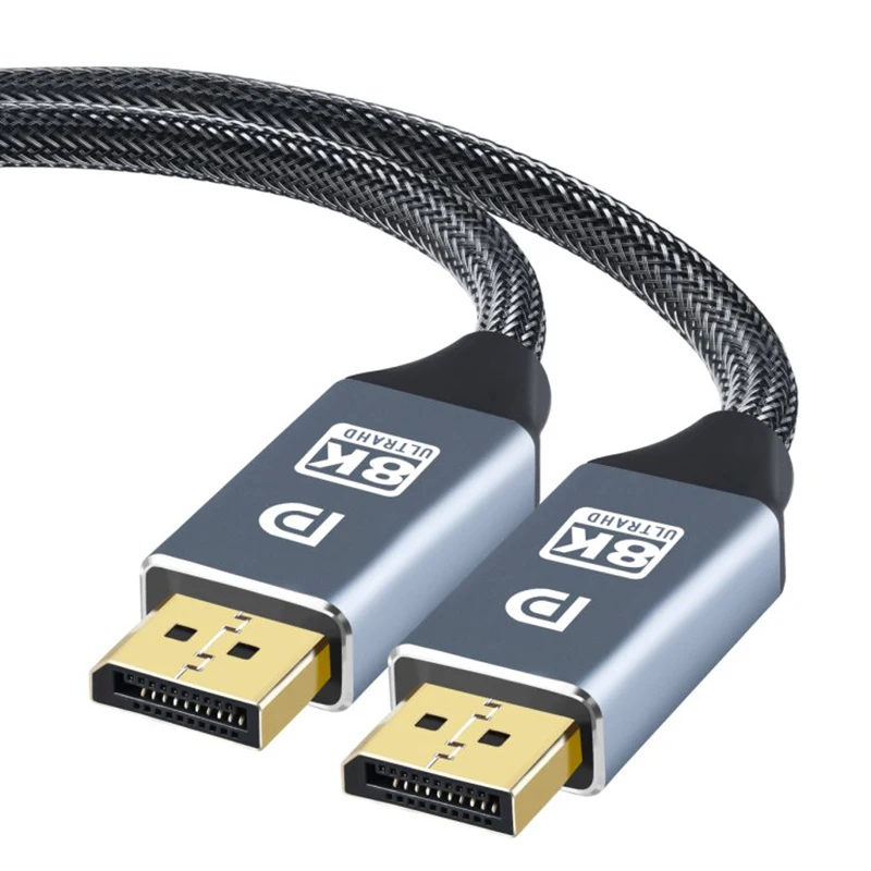 DisplayPort Cable DP 1.4 to DP Cable Steady Transmission 8K Display Port Adapter For Video PC Laptop TV DP 1.4 Display Port
DisplayPort Cable DP 1.4 to DP Cable Steady Transmission 8K Display Port Adapter For Video PC Laptop TV DP 1.4 Display Port