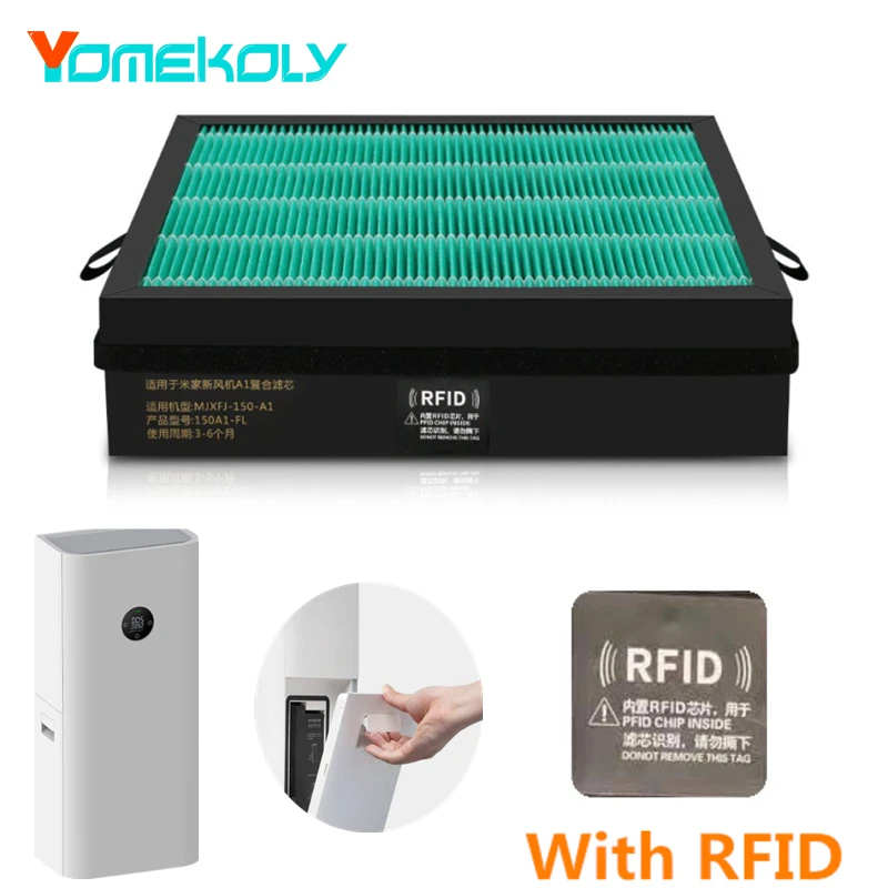 Для Xiaomi Mijia система свежего воздуха A1 Композитный фильтр с RFID адаптирован к MJXFJ-150-A1 фильтр очистителя воздуха
Для Xiaomi Mijia система свежего воздуха A1 Композитный фильтр с RFID адаптирован к MJXFJ-150-A1 фильтр очистителя воздуха