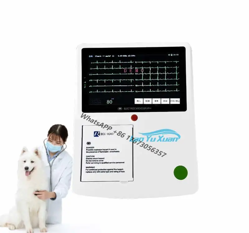 Veterinary Monitoring 3 Channels Ecg Machine Portable Touch Screen Ecg Vet Pet Ekg Electrocardiogram
Veterinary Monitoring 3 Channels Ecg Machine Portable Touch Screen Ecg Vet Pet Ekg Electrocardiogram