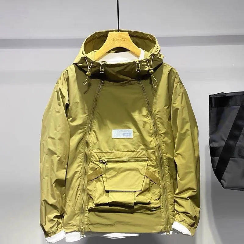 New Luxury Spring Autumn Men's Jacket Fashion Double Zip Hooded Outdoor Jacket Black Coat Pocket Sportswear
New Luxury Spring Autumn Men's Jacket Fashion Double Zip Hooded Outdoor Jacket Black Coat Pocket Sportswear